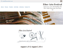 Tablet Screenshot of fiberartsfest.com